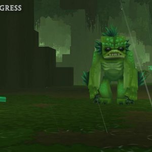 Fen Stalker Interacts with a Frog（Fen Stalker 与青蛙互动）