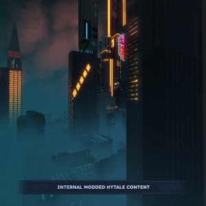 Hytale Cyber City Build Showcase（Hytale 赛博都市建筑演示）