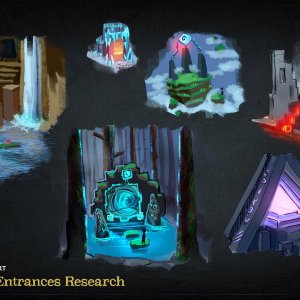 Hytale Concept Art - Dungeon Entrances Research（Hytale 概念美术——地牢入口研究）