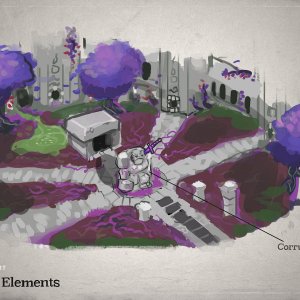 Hytale Concept Art - Garden of Elements（Hytale 概念美术——元素花园）