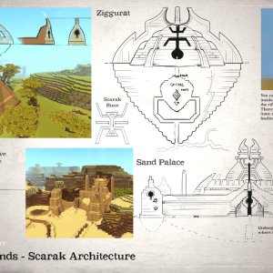 Hytale Concept Art - Howling Sands - Scarak Architecture（Hytale 概念美术——呼啸沙漠——Scarak 建筑）