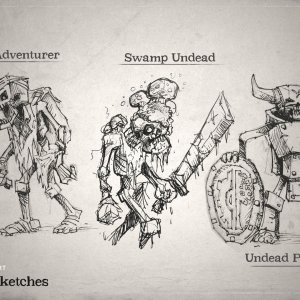 Hytale Concept Art - Skeleton Sketches（Hytale 概念美术——骷髅草图）