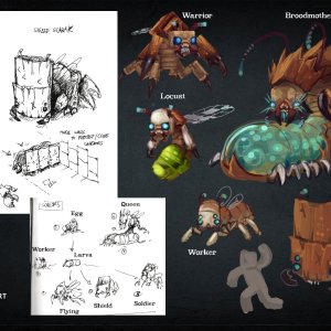Hytale Concept Art - Scaraks（Hytale 概念美术——Scarak 们）