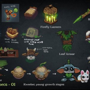 Hytale Concept Art - The Kweebecs - 01（Hytale 概念美术——Kweebec 们 01）