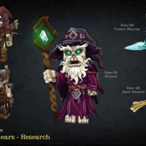 Hytale Concept Art - Skeleton Gears - Research（Hytale 概念美术——骷髅装备研究）