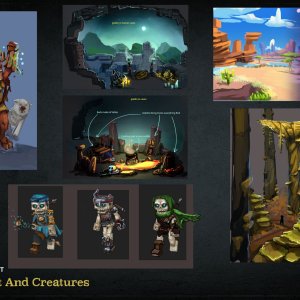Hytale Concept Art - Environment and Creatures（Hytale 概念美术——环境与生物）