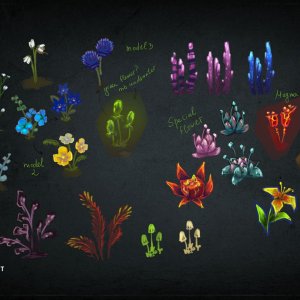 Hytale Concept Art - Plants（Hytale 概念美术——植物）