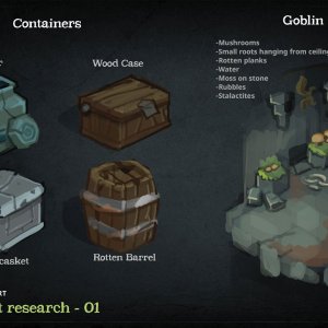 Hytale Concept Art - Cave Asset Research - 01（Hytale 概念美术——洞穴素材研究 01）