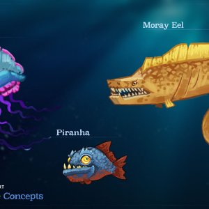 Hytale Concept Art - Water Life Concepts（Hytale 概念美术——水生物概念）