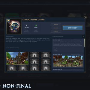 UI Concept - Non-final（UI 概念设计——未定稿）