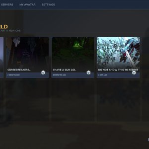 Hytale World Selecting Menu（Hytale 世界选择菜单）