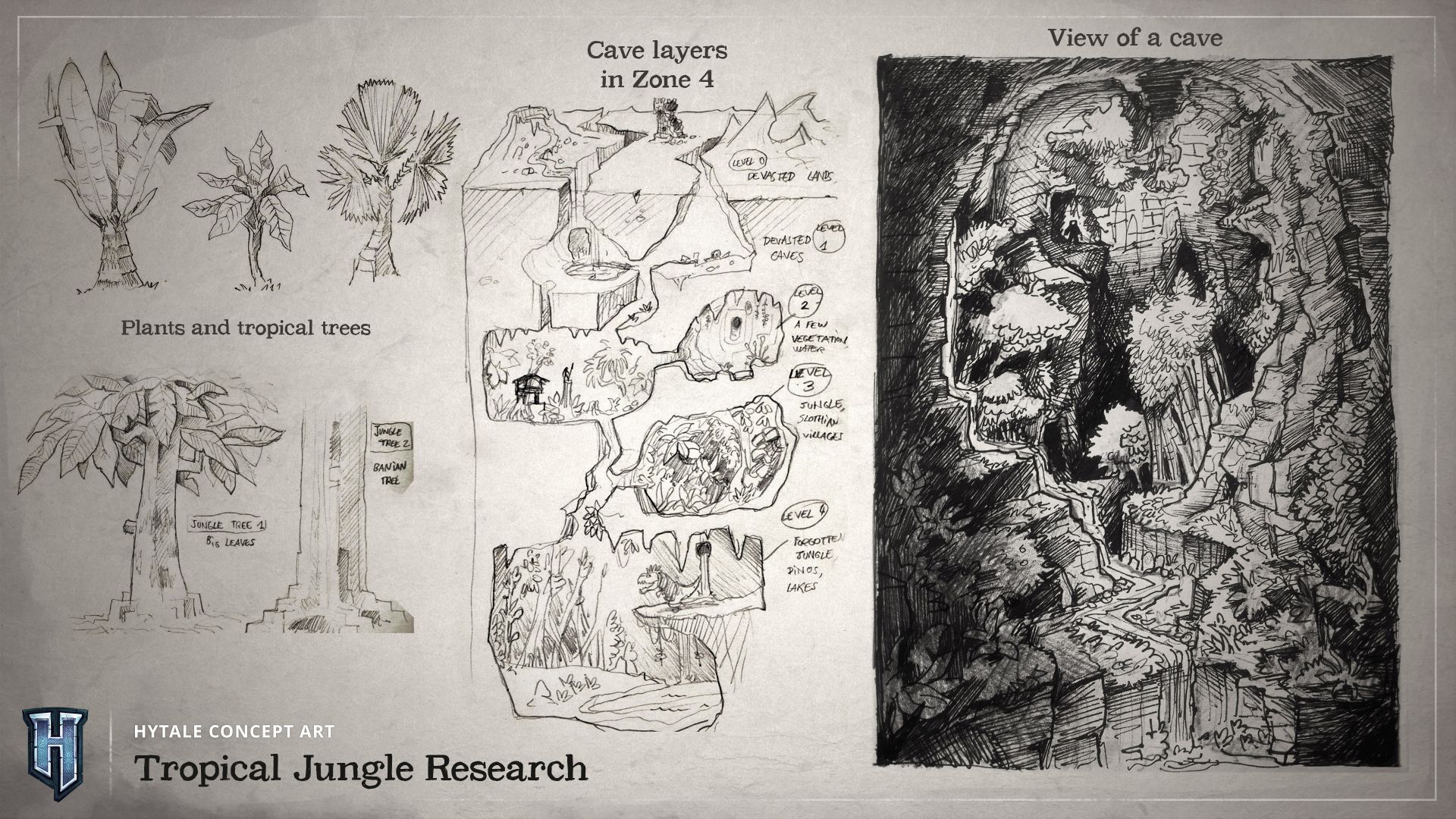 Hytale Concept Art - Tropical Jungle Research（Hytale 概念美术——热带丛林研究）