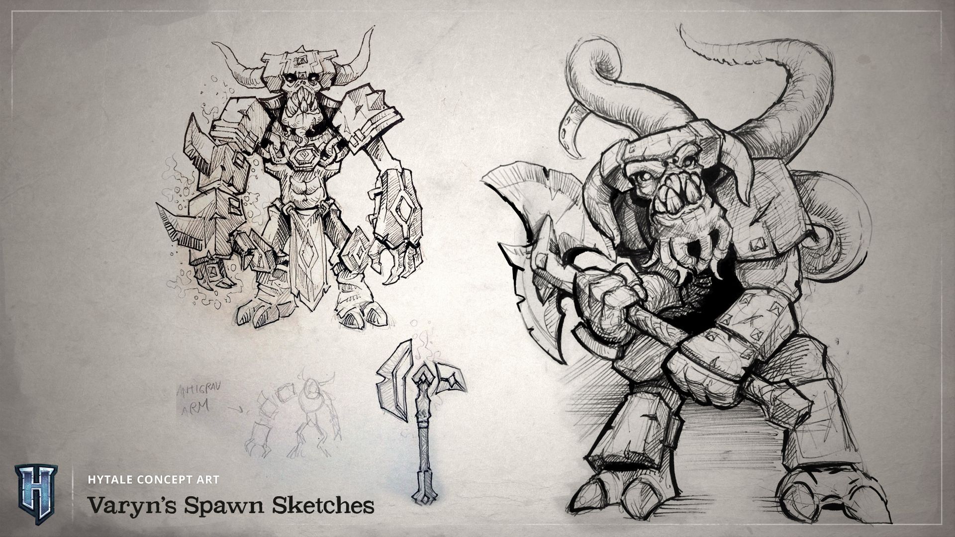 Hytale Concept Art - Varyn's Spawn Sketches（Hytale 概念美术——Varyn 造物草图）