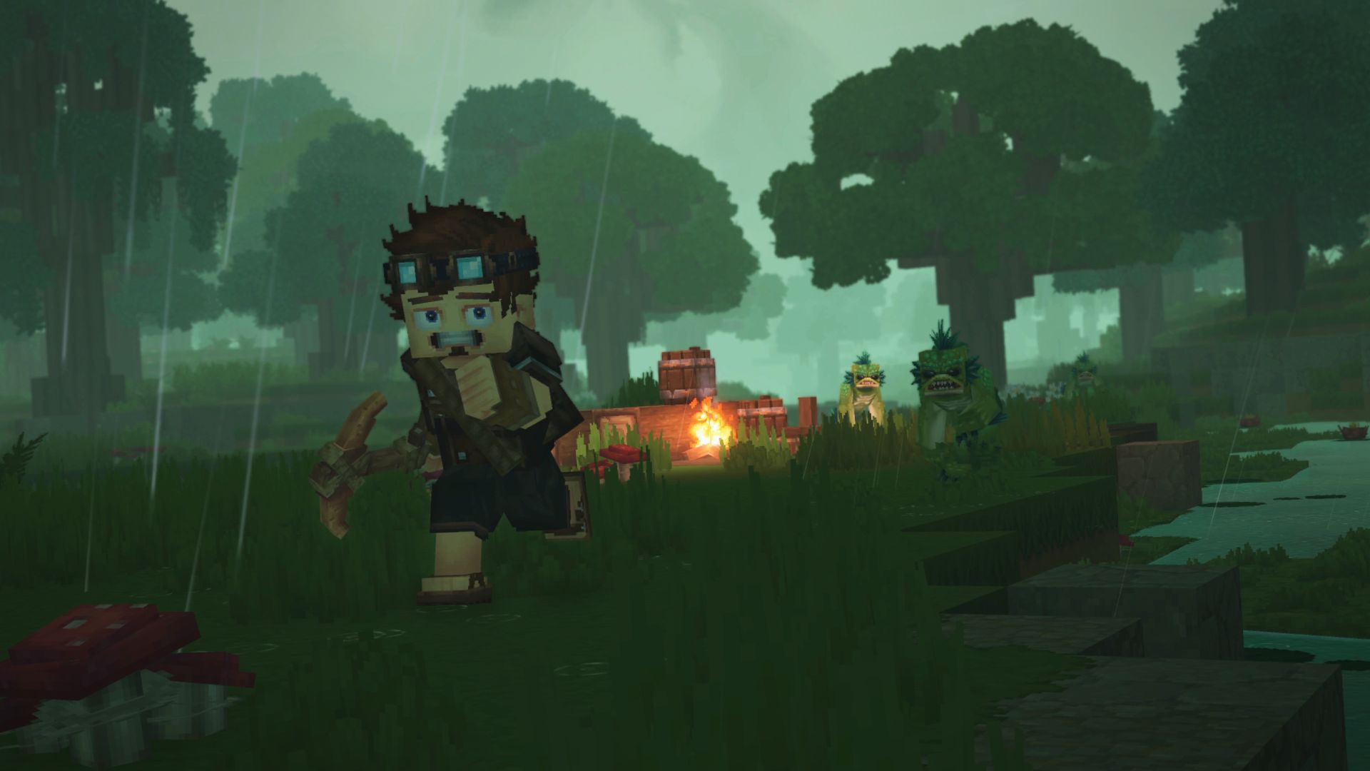 Adventurer Fleeing from Fen Stalkers（逃离 Fen Stalker 们的冒险者）