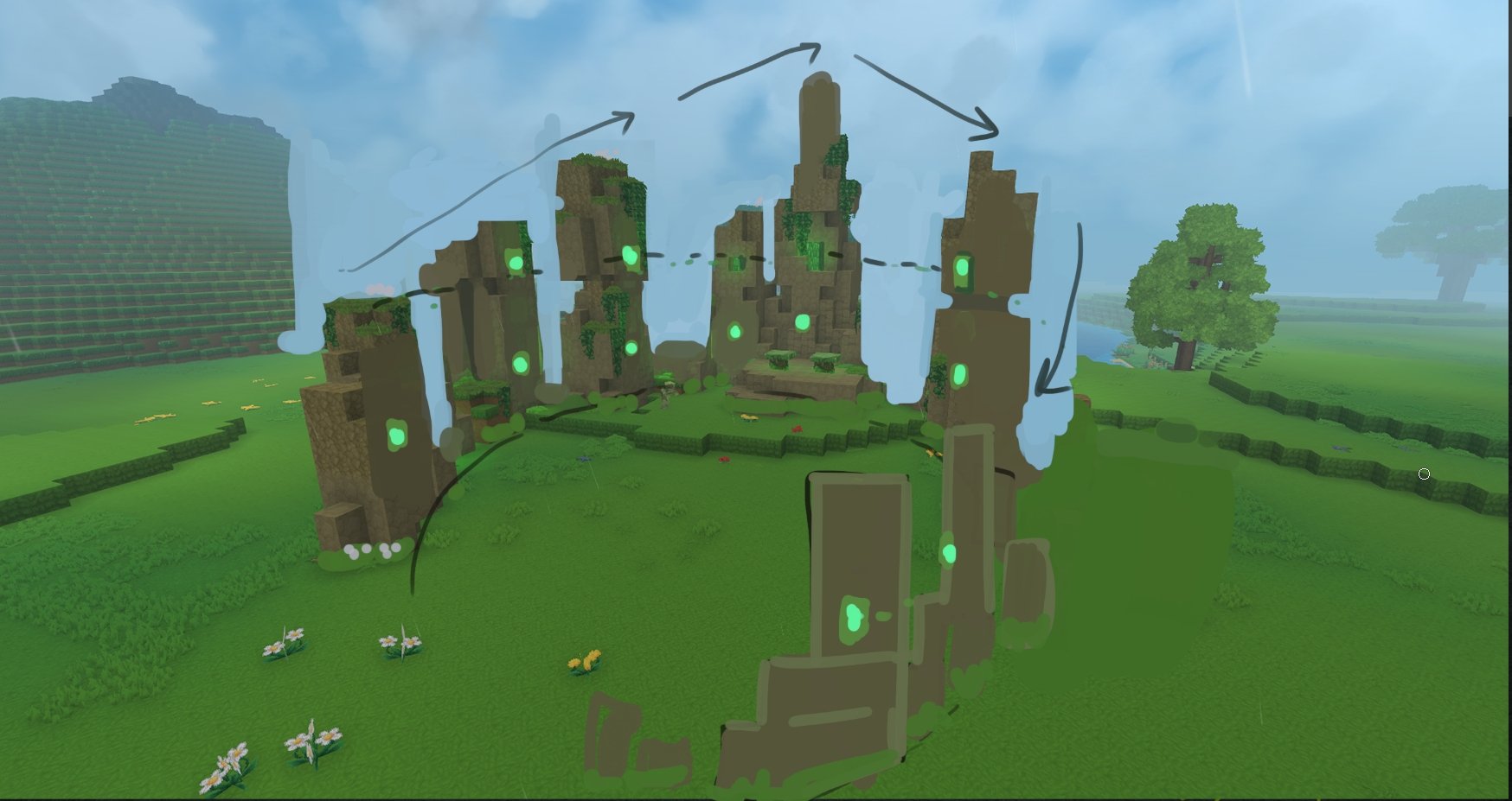 Earth Crcle WIP Paintover（大地之环 WIP 覆绘稿）