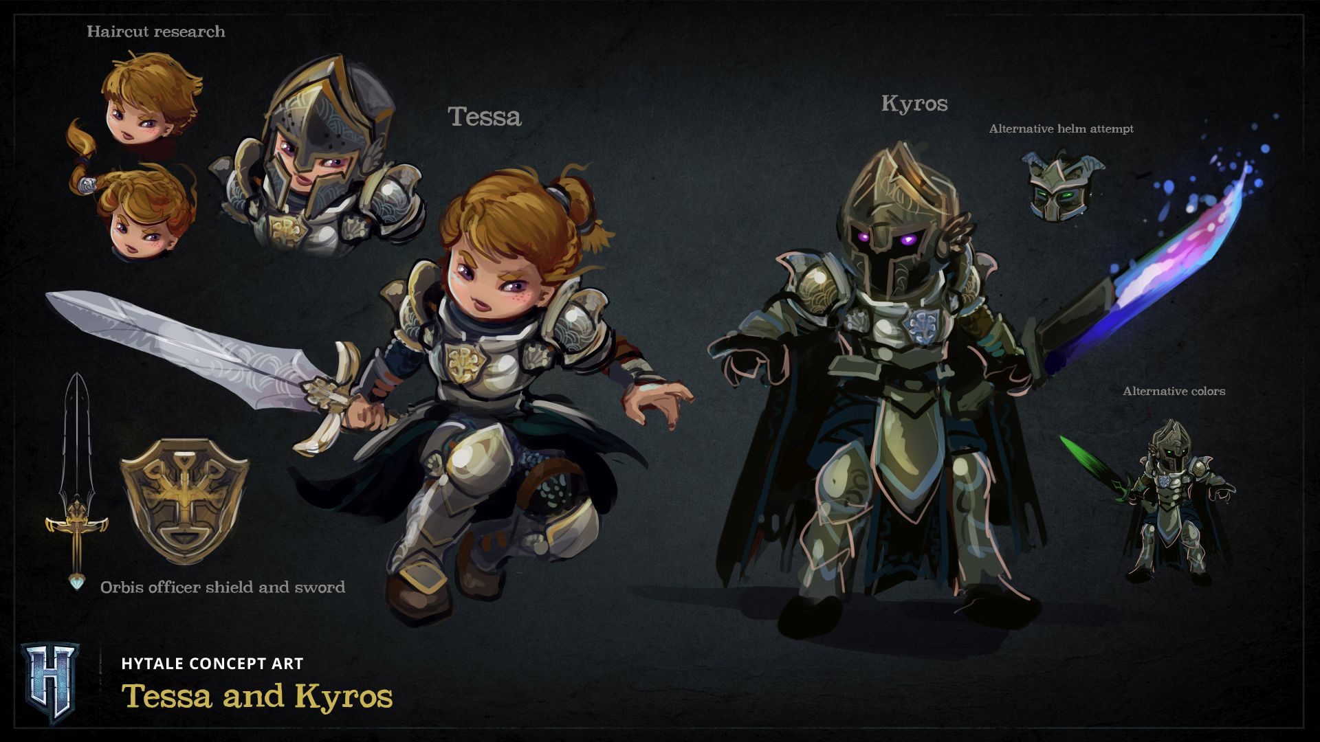 Hytale Concept Art - Tessa and Kyros（Hytale 概念美术——Tessa 与 Kyros）