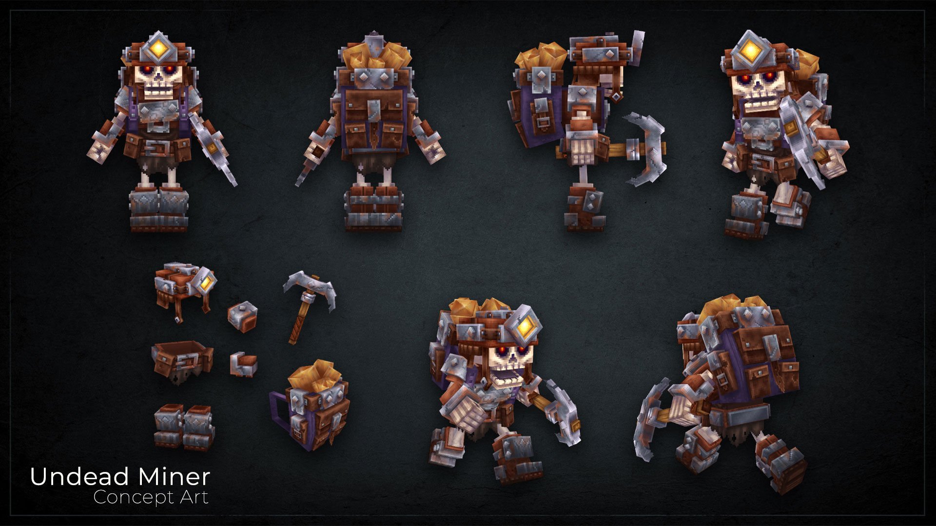 Undead Miner Concept Art（Undead Miner 概念美术）