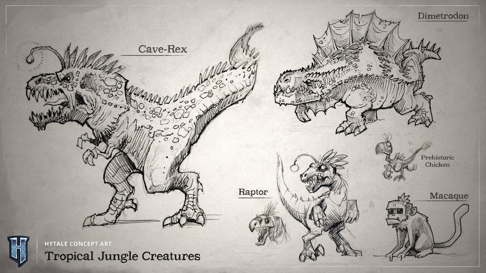 Hytale Concept Art - Tropical Jungle Creatures（Hytale 概念美术——热带丛林生物）